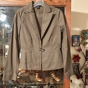 New Banana Republic XS Olive Blazer Jacket Professional Casual